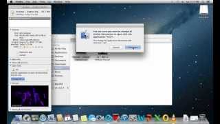setup default application in mac for mp4 player